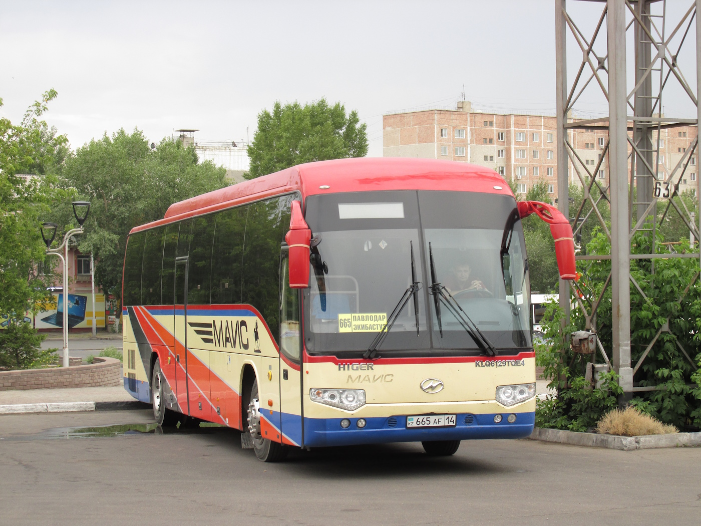 Павлодарская область, Higer KLQ6129TQE4 № 665 AF 14