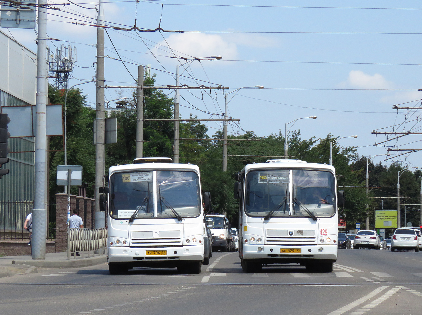 Краснодарский край, ПАЗ-320412-10 № АК 704 23; Краснодарский край, ПАЗ-320402-05 № АН 429 99