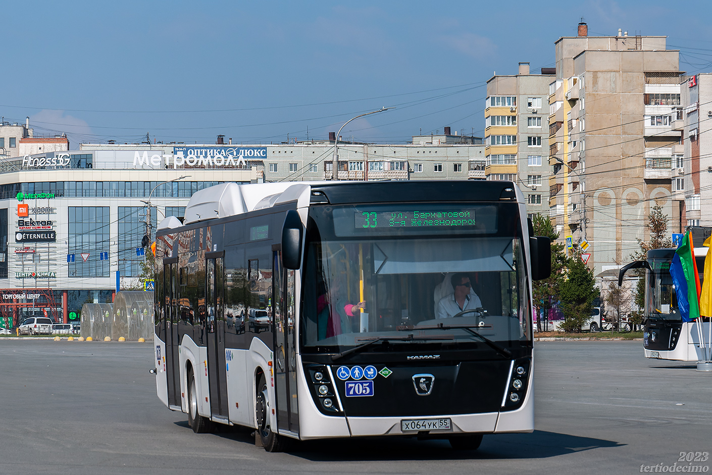 Омская область, НефАЗ-5299-40-57 (CNG) № 705; Омская область — 26.09.2023 — Презентация автобусов НефАЗ-5299-40-57