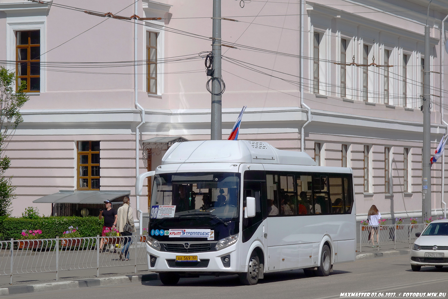 Республика Крым, ПАЗ-320415-14 "Vector Next" № АА 569 82