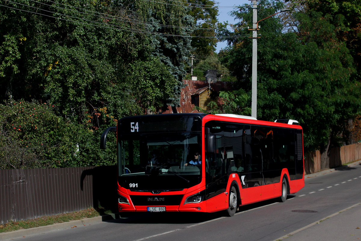 Lithuania, MAN 12C Lion's City 12 NL330 EfficientHybrid # 991