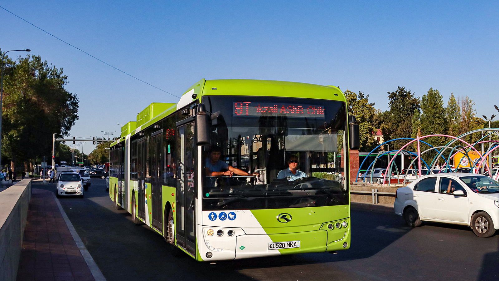 Узбекистан, King Long XMQ6180G № 07674