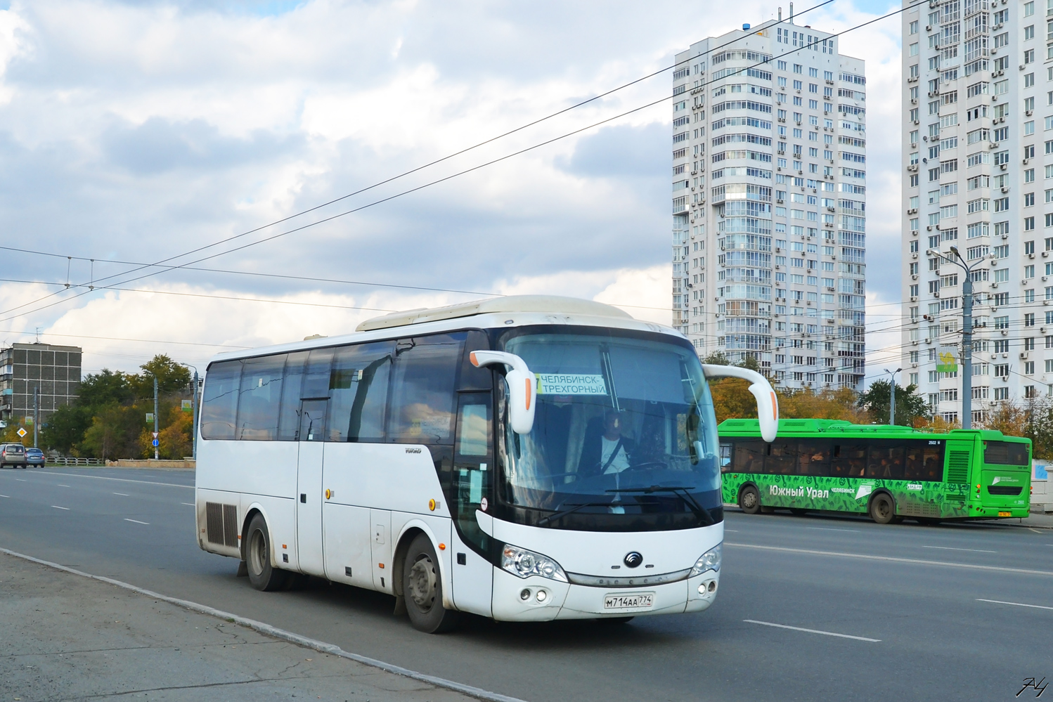 Челябинская область, Yutong ZK6938HB9 № М 714 АА 774