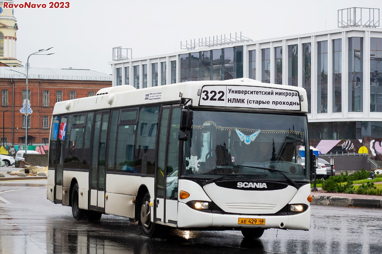 Липецкая область, Scania OmniLink I (Скания-Питер) № АЕ 429 48
