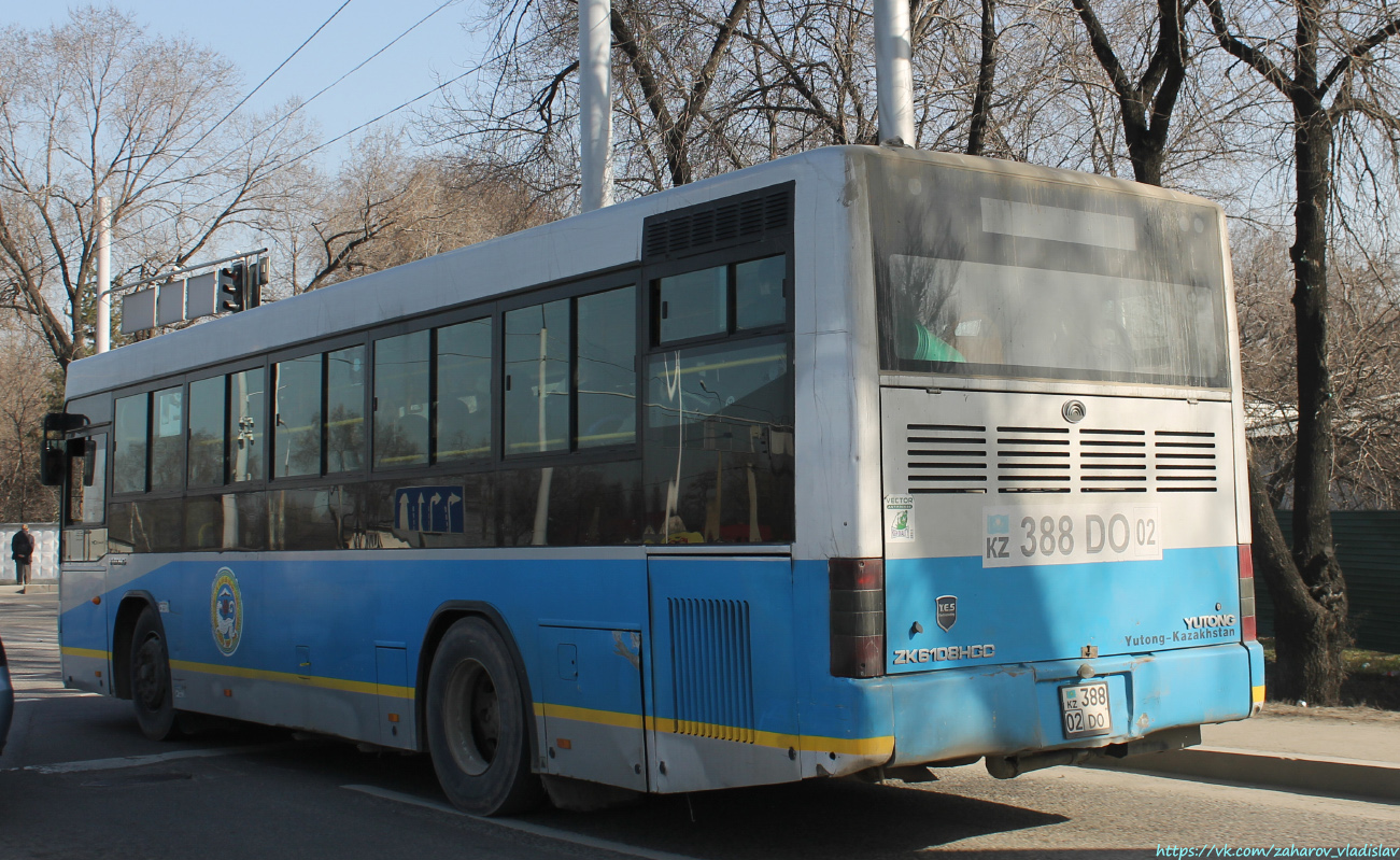 Алматы, Yutong ZK6108HGC № 388 DO 02 Алматы, Yutong ZK6108HGC № 388 DO 02