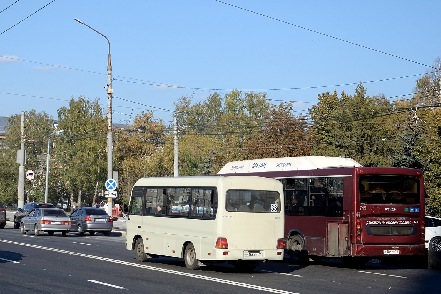 Тульская область, Hyundai County SWB C08 (РЗГА) № У 166 РТ 71