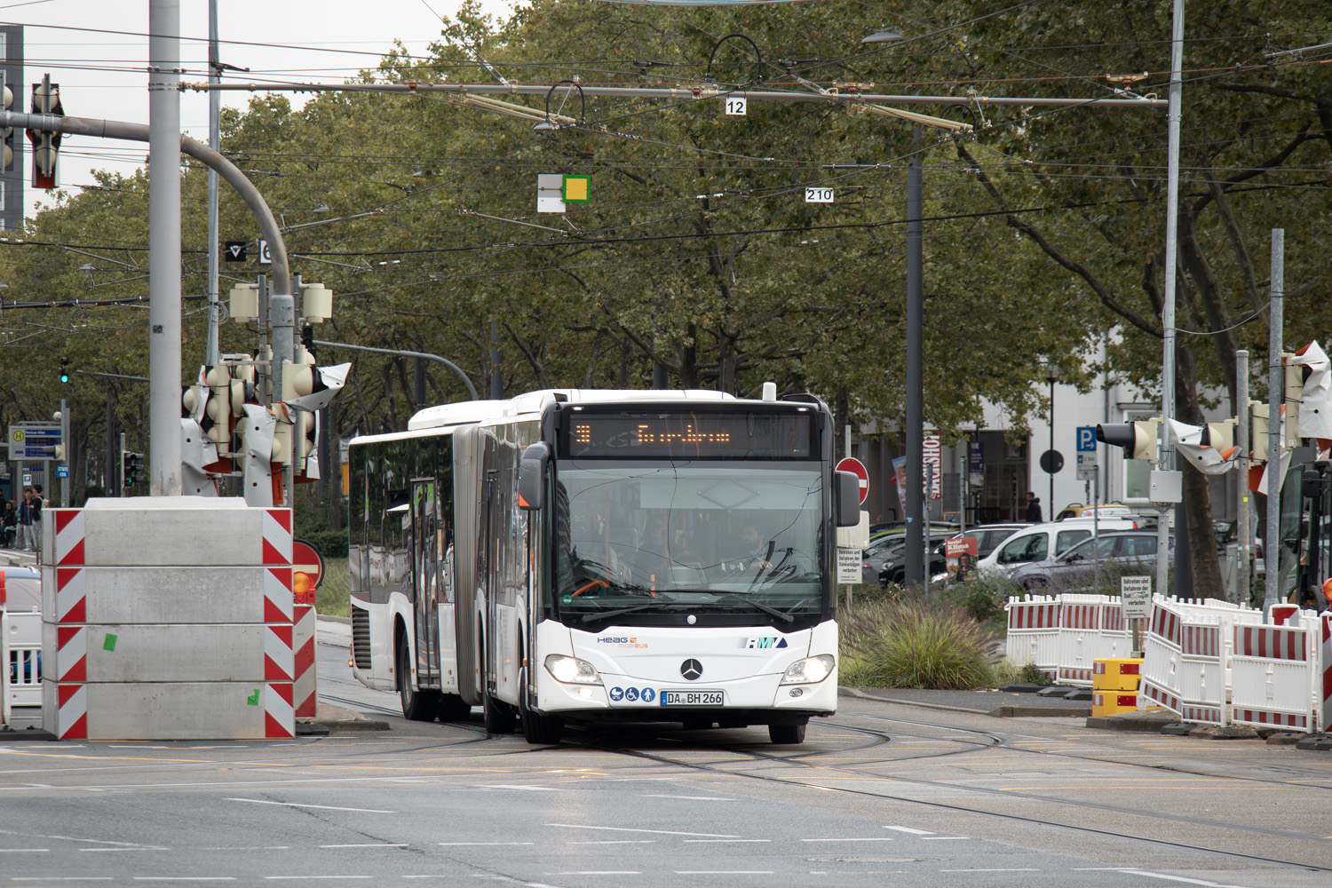 Гессен, Mercedes-Benz Citaro C2 G № 266; Гессен — SEV · Straßenbahn Darmstadt · Schloss <> Griesheim · 04.09.2023 — 20.10.2023