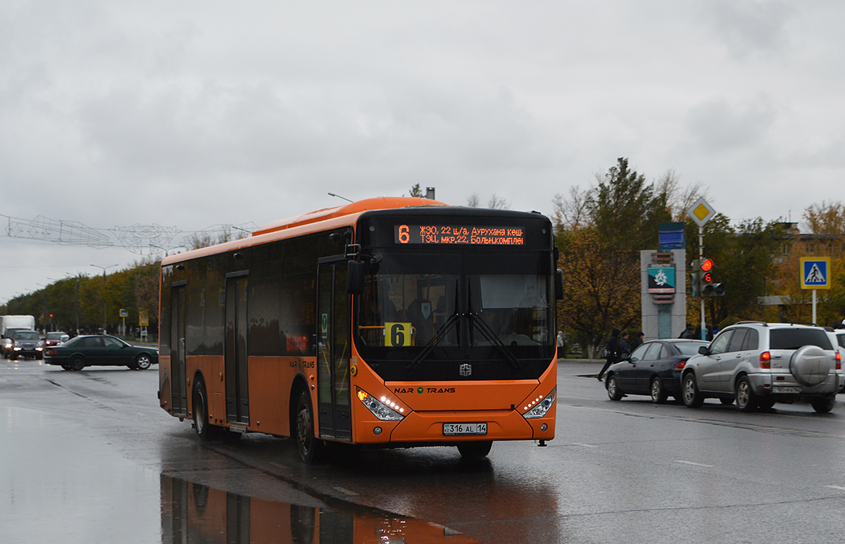 Павлодарская область, Zhong Tong LCK6125HGAN (СемАЗ) № Z2-1011