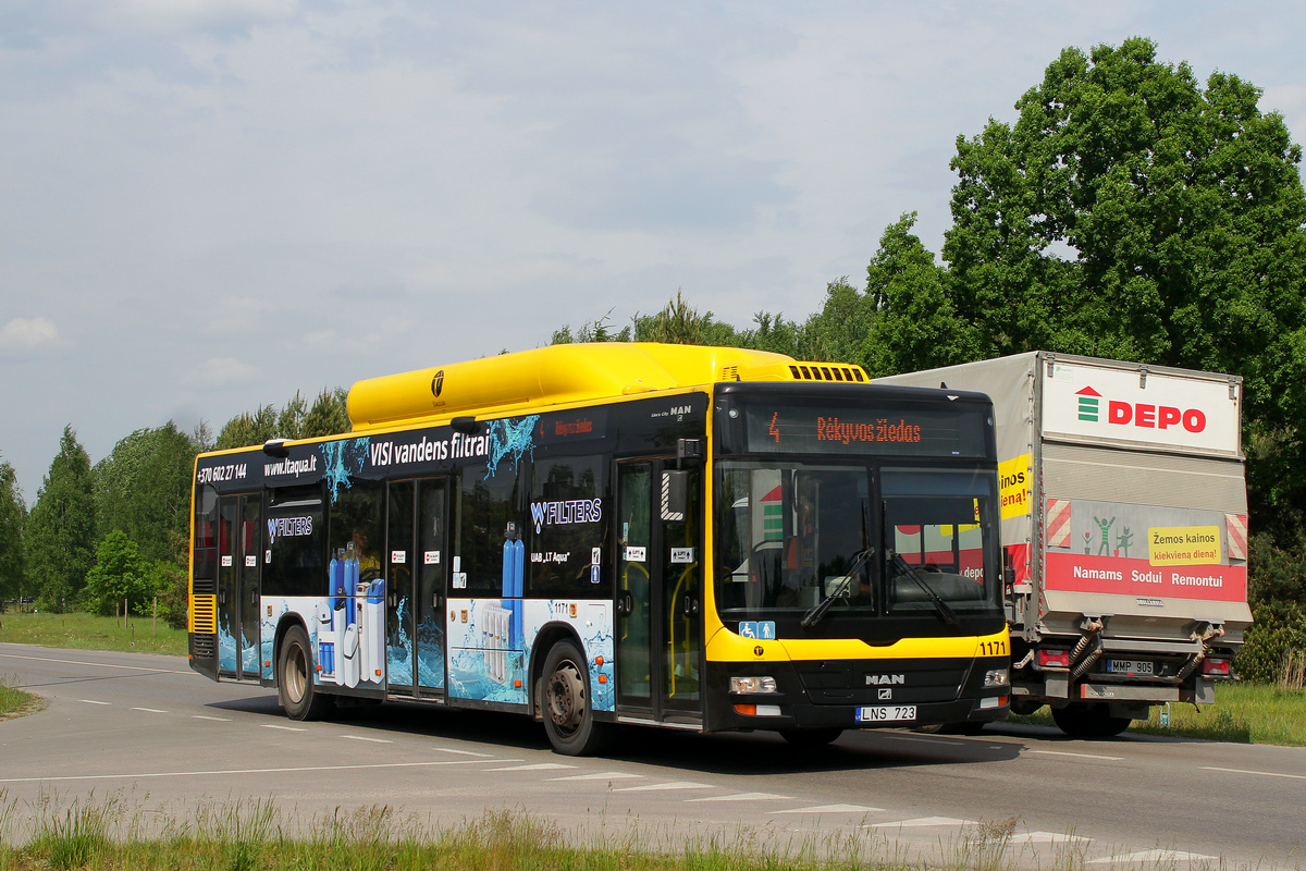 Lithuania, MAN A21 Lion's City NL243 CNG # 1171