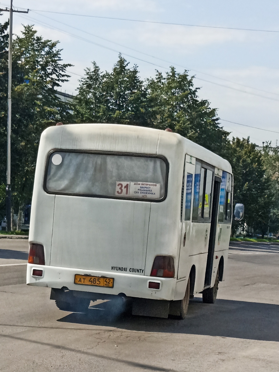 Кемеровская область - Кузбасс, Hyundai County SWB C08 (РЗГА) № АТ 485 42