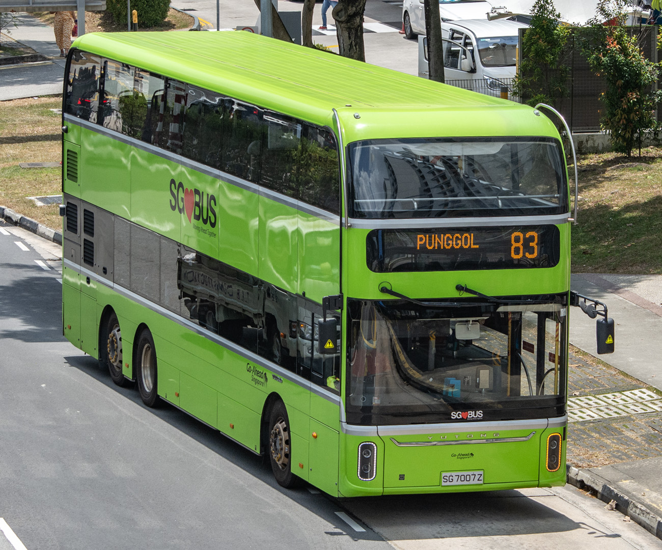 Сингапур, Yutong E12DD (ZK6125BEVGS) № SG7007Z