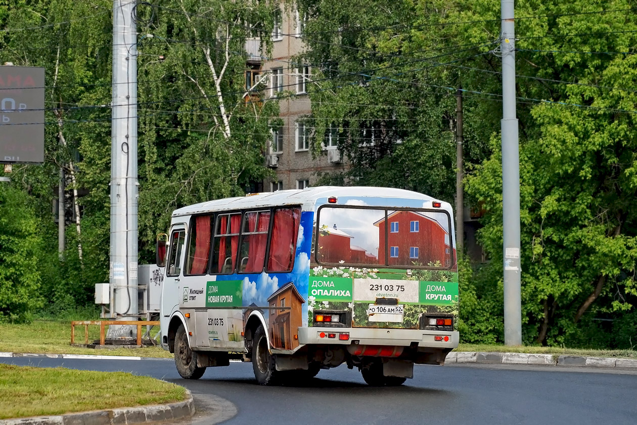 Нижегородская область, ПАЗ-32053 № О 106 АМ 52