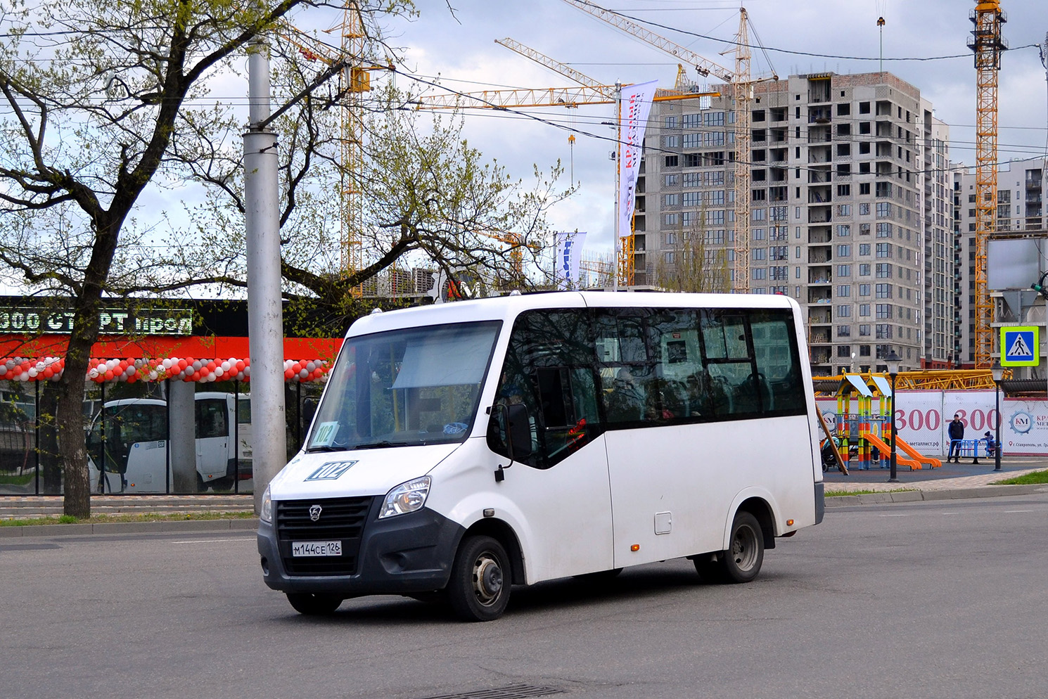 Ставропольский край, ГАЗ-A64R45 Next № М 144 СЕ 126