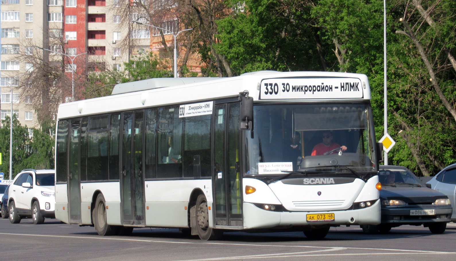 Липецкая область, Scania OmniLink II (Скания-Питер) № АК 073 48