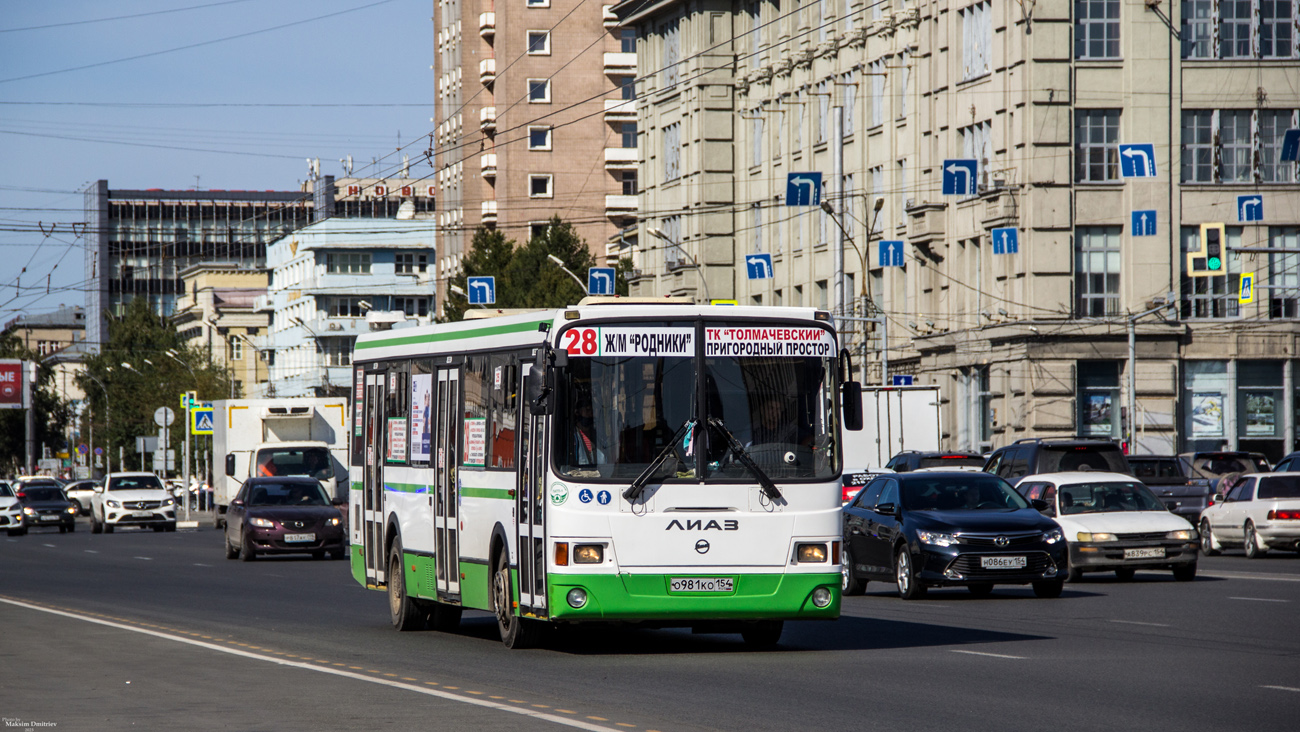 Новосибирская область, ЛиАЗ-5293.60 № О 981 КО 154