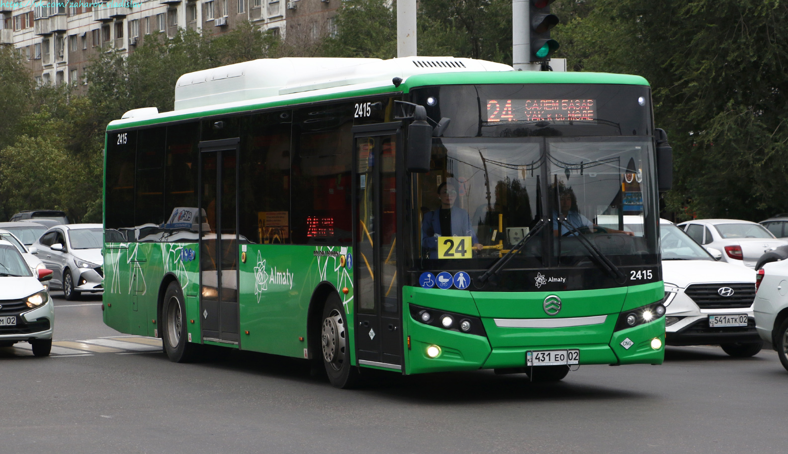Алматы, Golden Dragon XML6105CN (Hyundai Trans Auto) № 2415