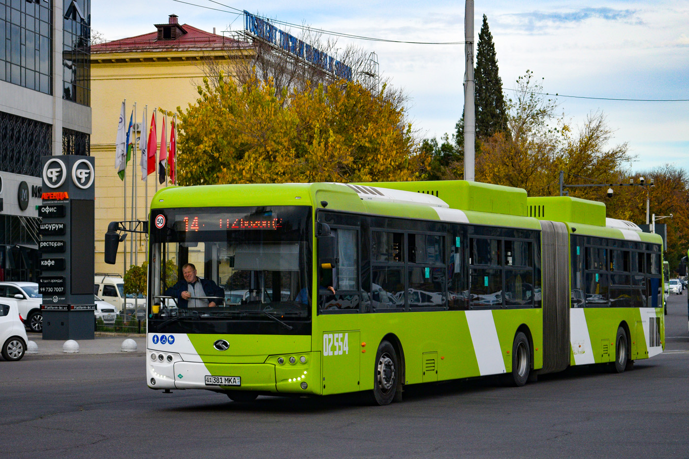 Узбекистан, King Long XMQ6180G № 02554