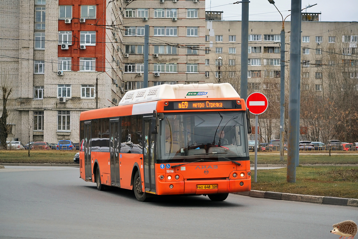 Нижегородская область, ЛиАЗ-5292.67 (CNG) № 15116