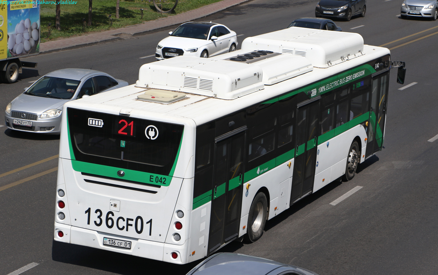 Астана, Yutong E12LF (ZK6128BEVG) (СарыаркаАвтоПром) № E042