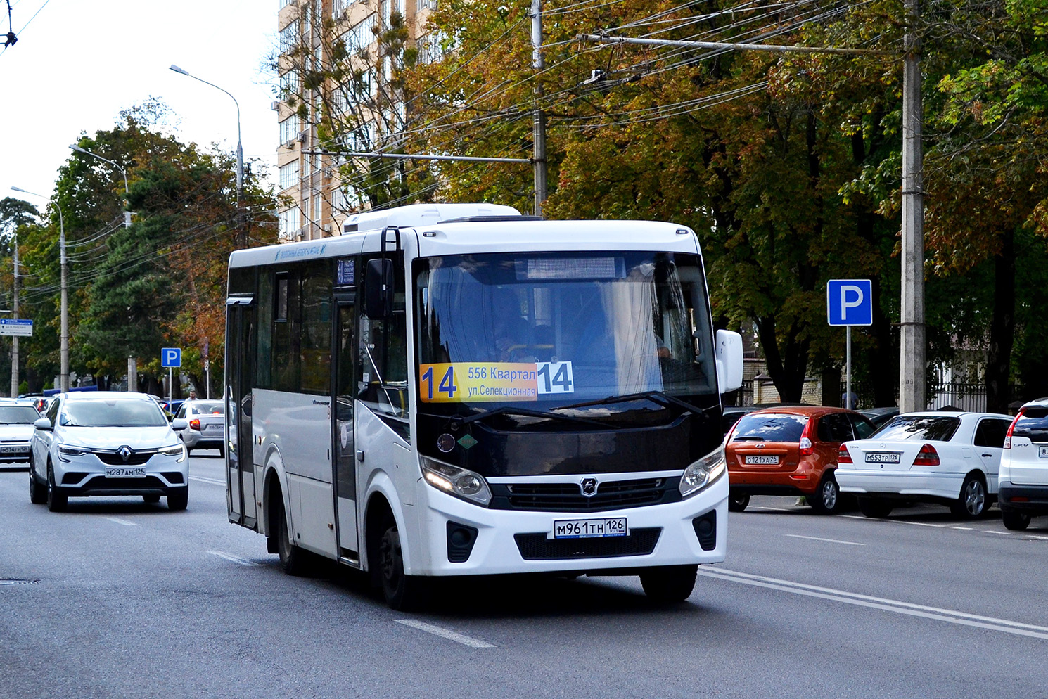 Sztavropoli határterület, PAZ-320435-04 "Vector Next" sz.: М 961 ТН 126