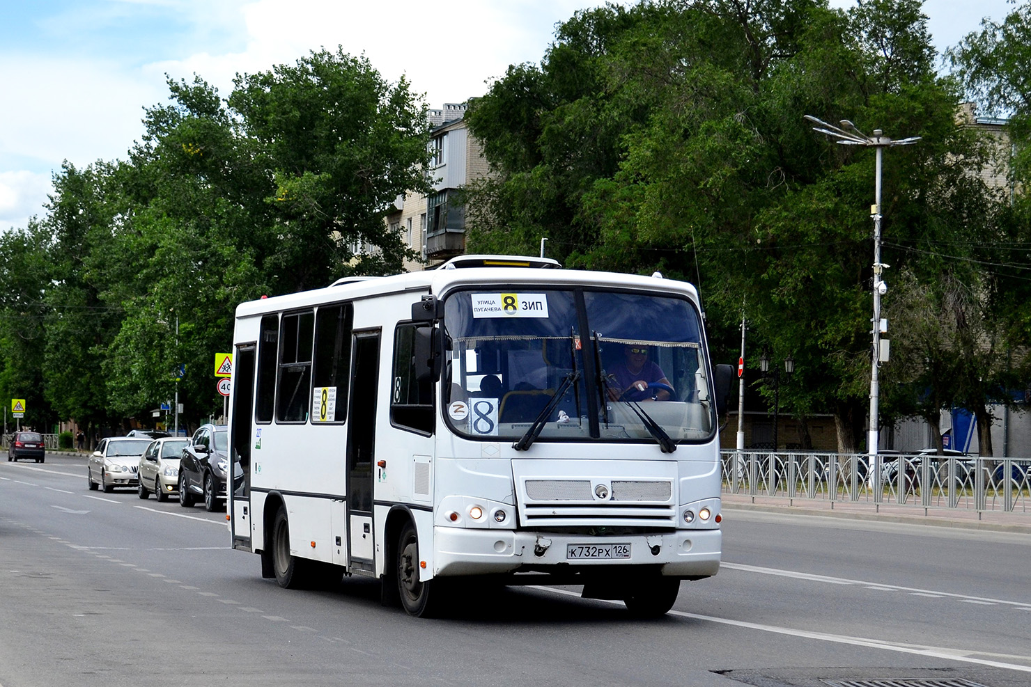 Ставропольский край, ПАЗ-320302-11 № К 732 РХ 126