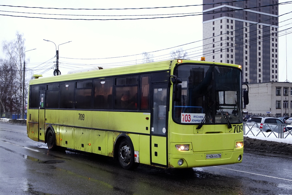 Yaroslavl region, LiAZ-5256.23-01 (GolAZ) # 709
