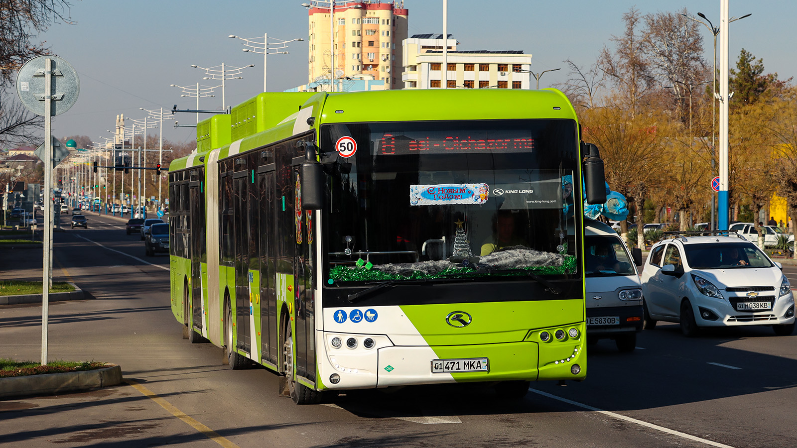 Узбекистан, King Long XMQ6180G № 04341