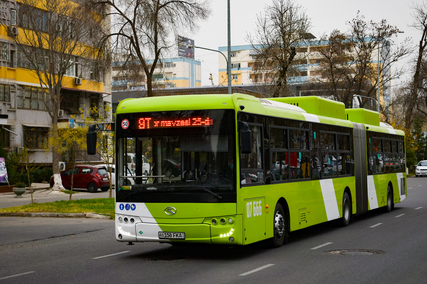 Узбекистан, King Long XMQ6180G № 07666