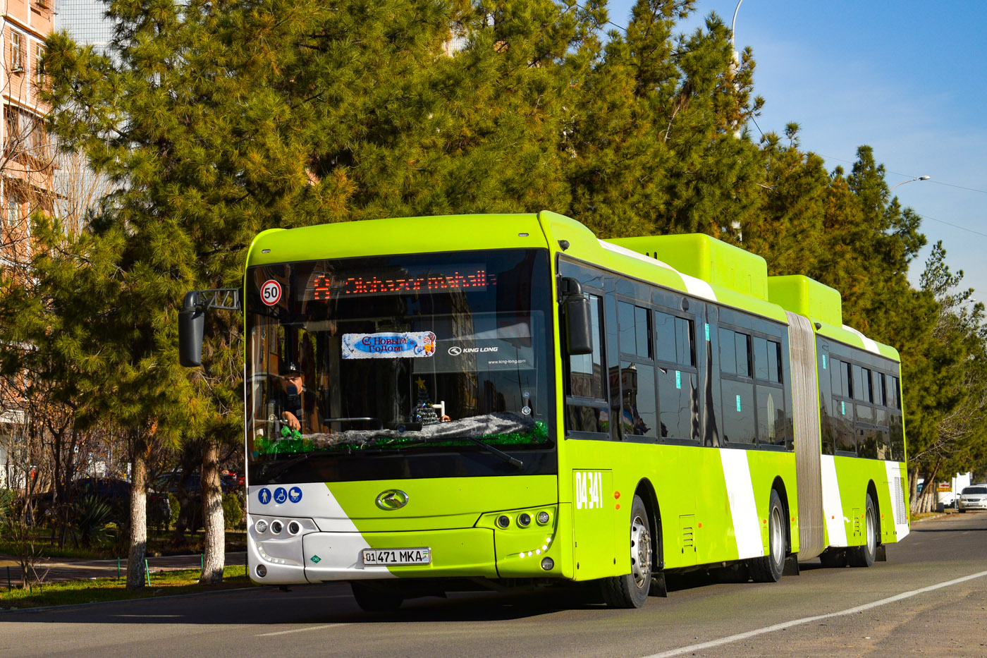 Узбекистан, King Long XMQ6180G № 04341