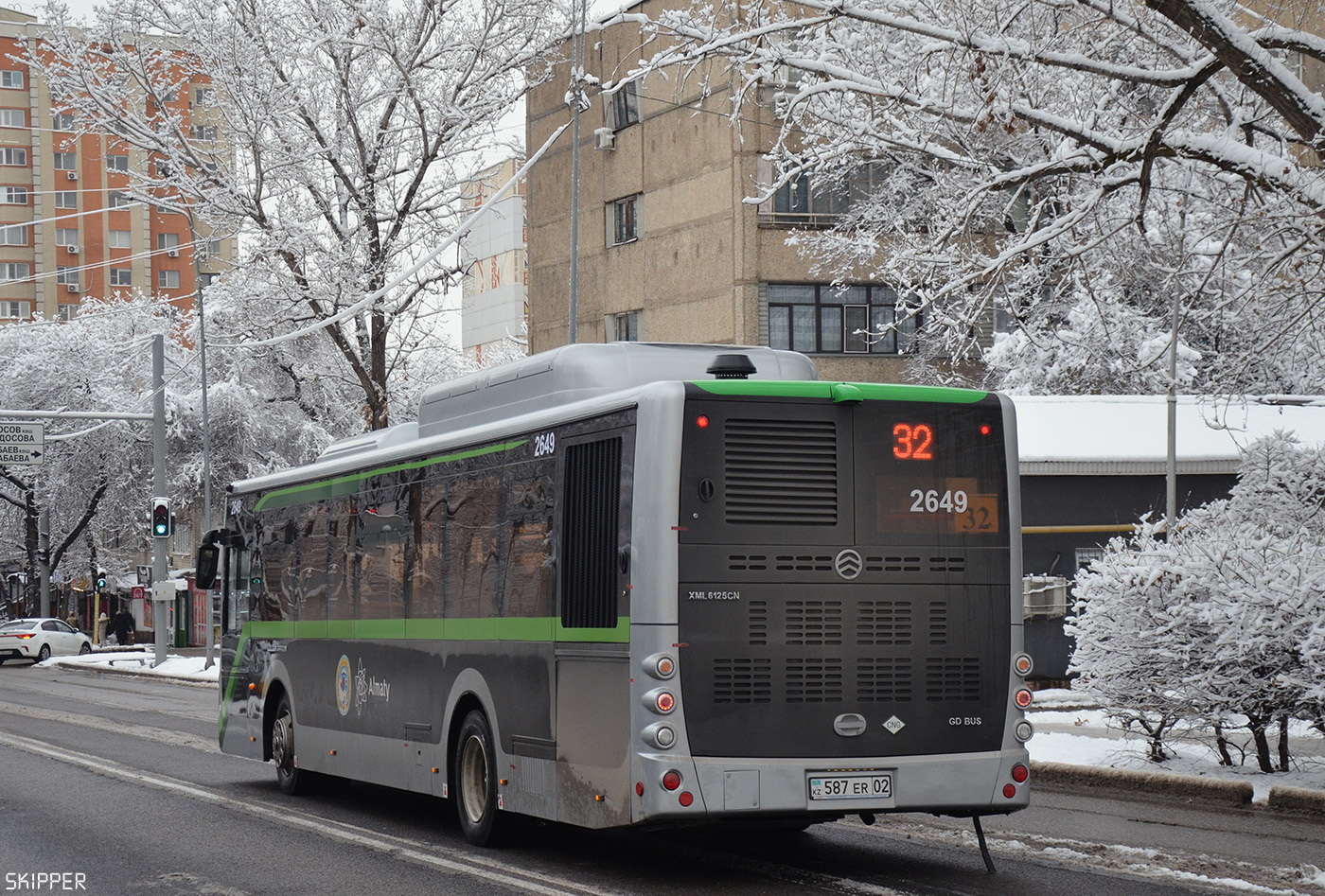 Алматы, Golden Dragon XML6125CN (Hyundai Trans Auto) № 2649
