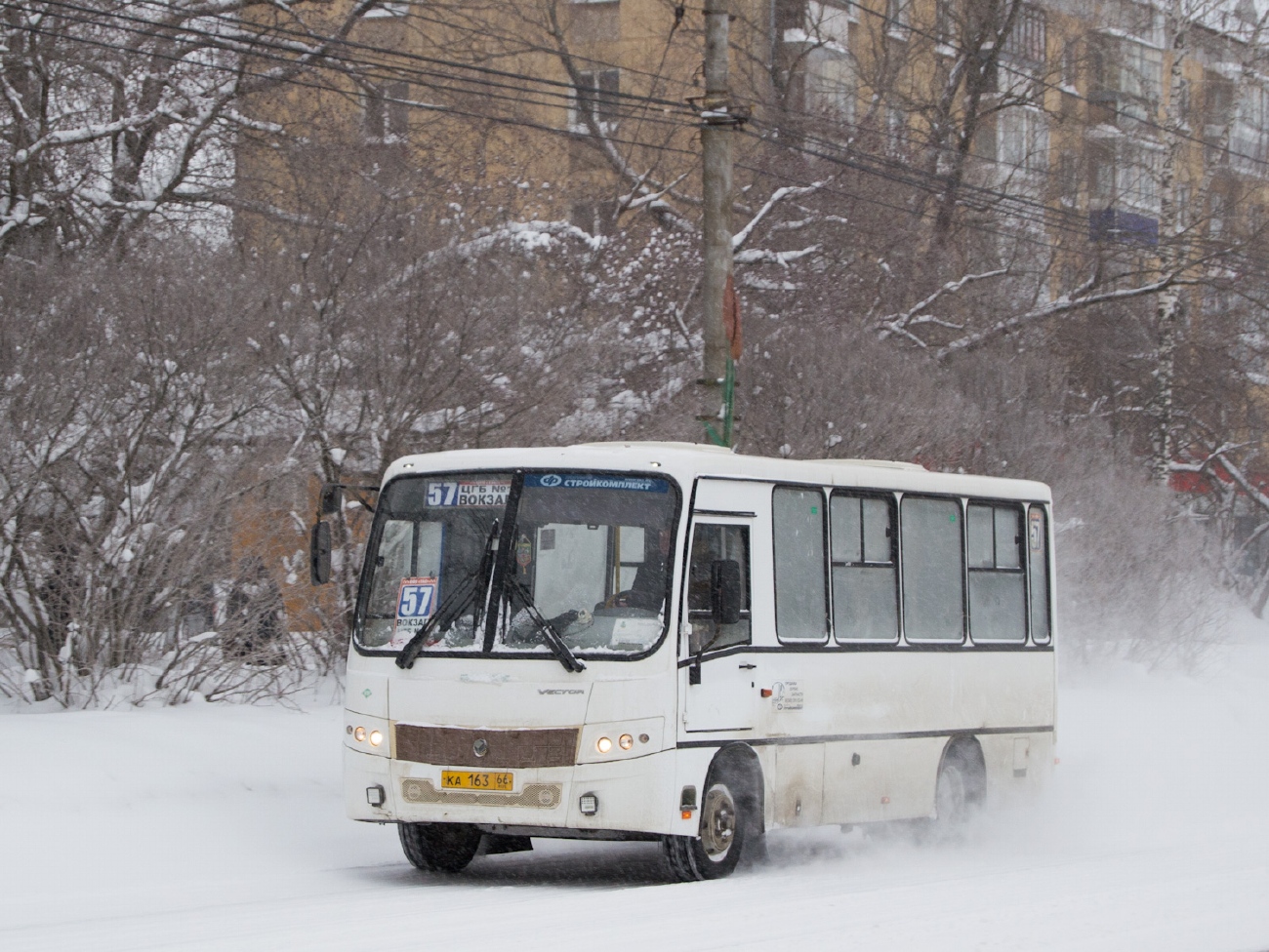 Свердловская область, ПАЗ-320302-08 "Вектор" № КА 163 66