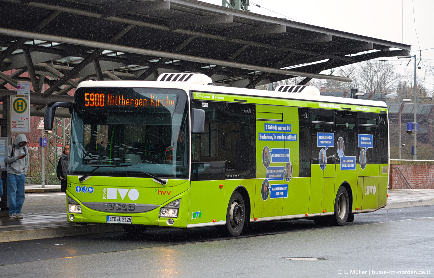Нижняя Саксония, IVECO Crossway LE LINE 12M № 102125