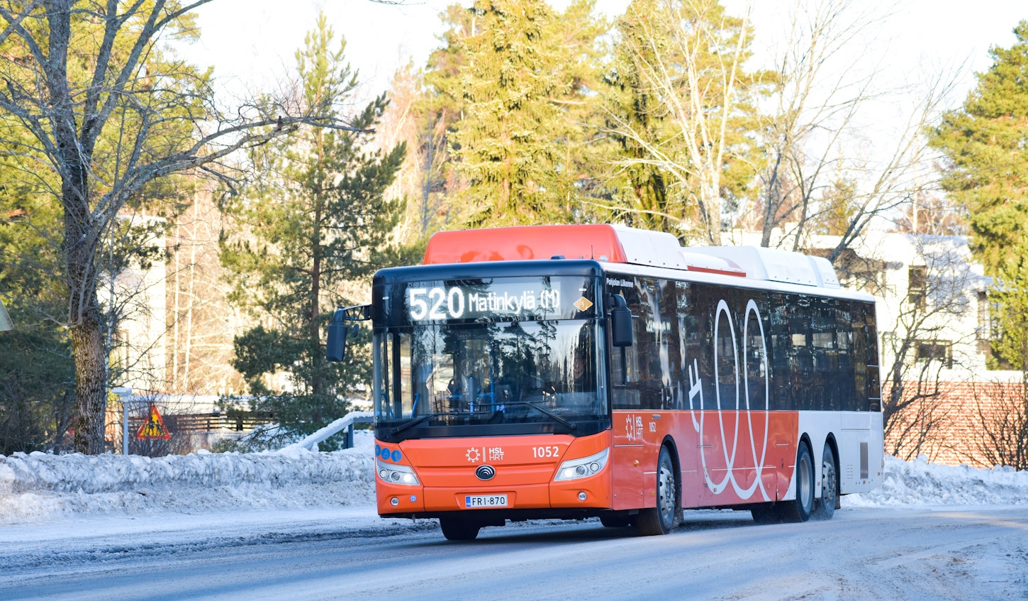 Финляндия, Yutong E15 № 1052