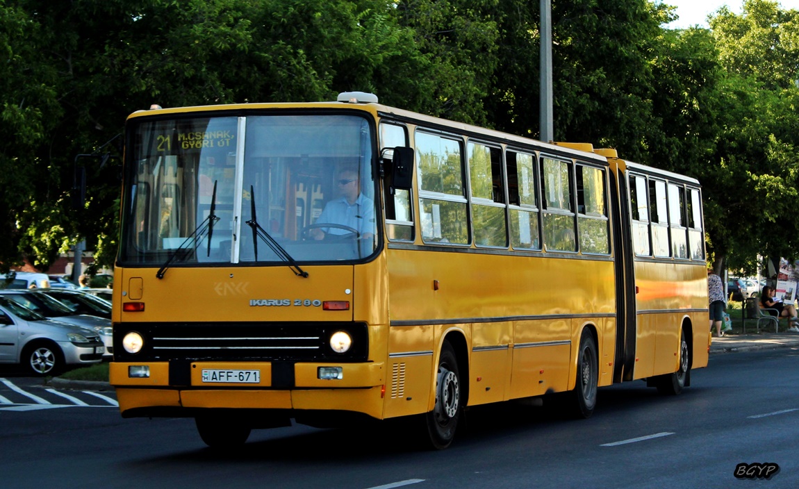 Magyarország, Ikarus 280 (Vasi Volán) sz.: AFF-671