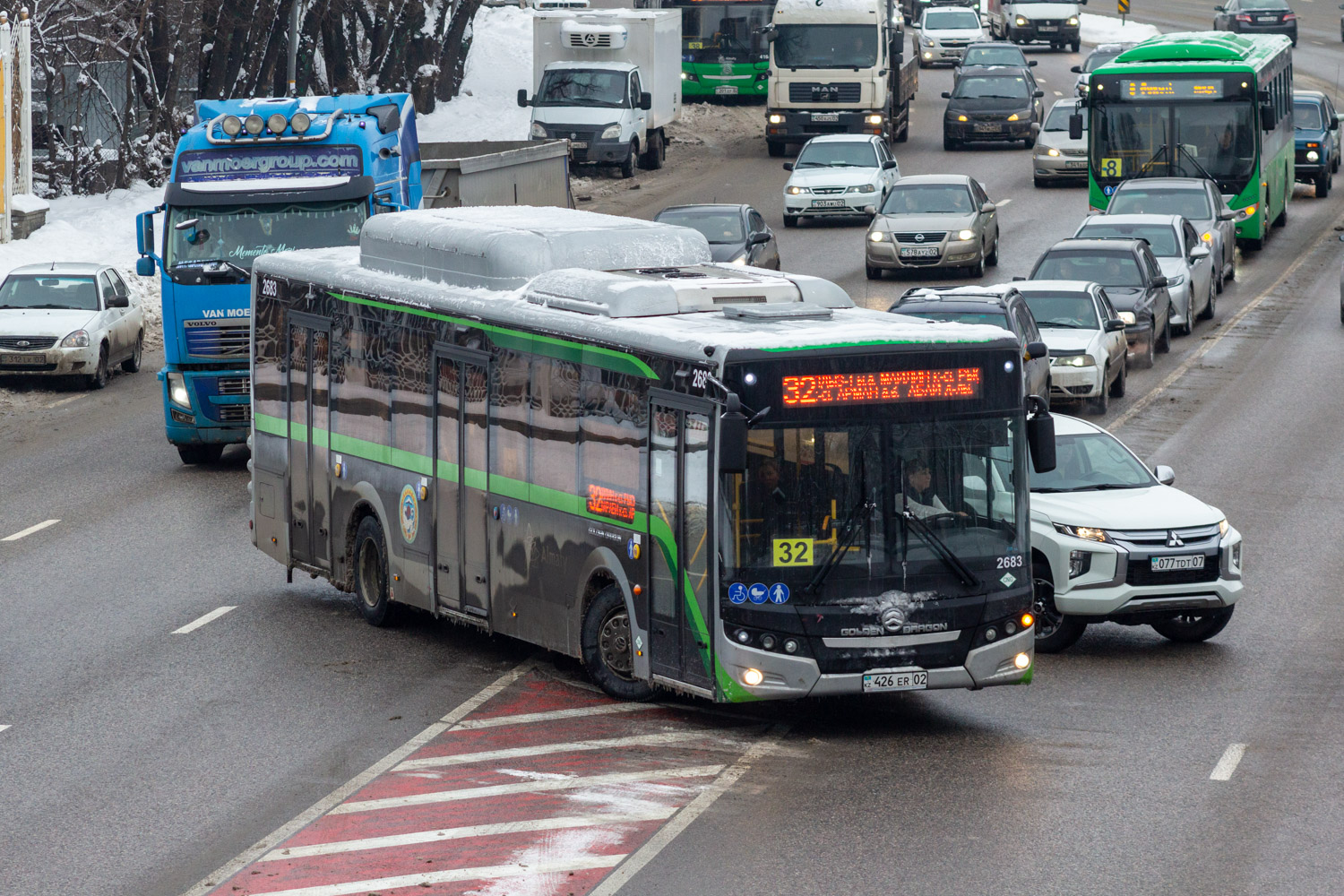Almaty, Golden Dragon XML6125CN (Hyundai Trans Auto) # 2683