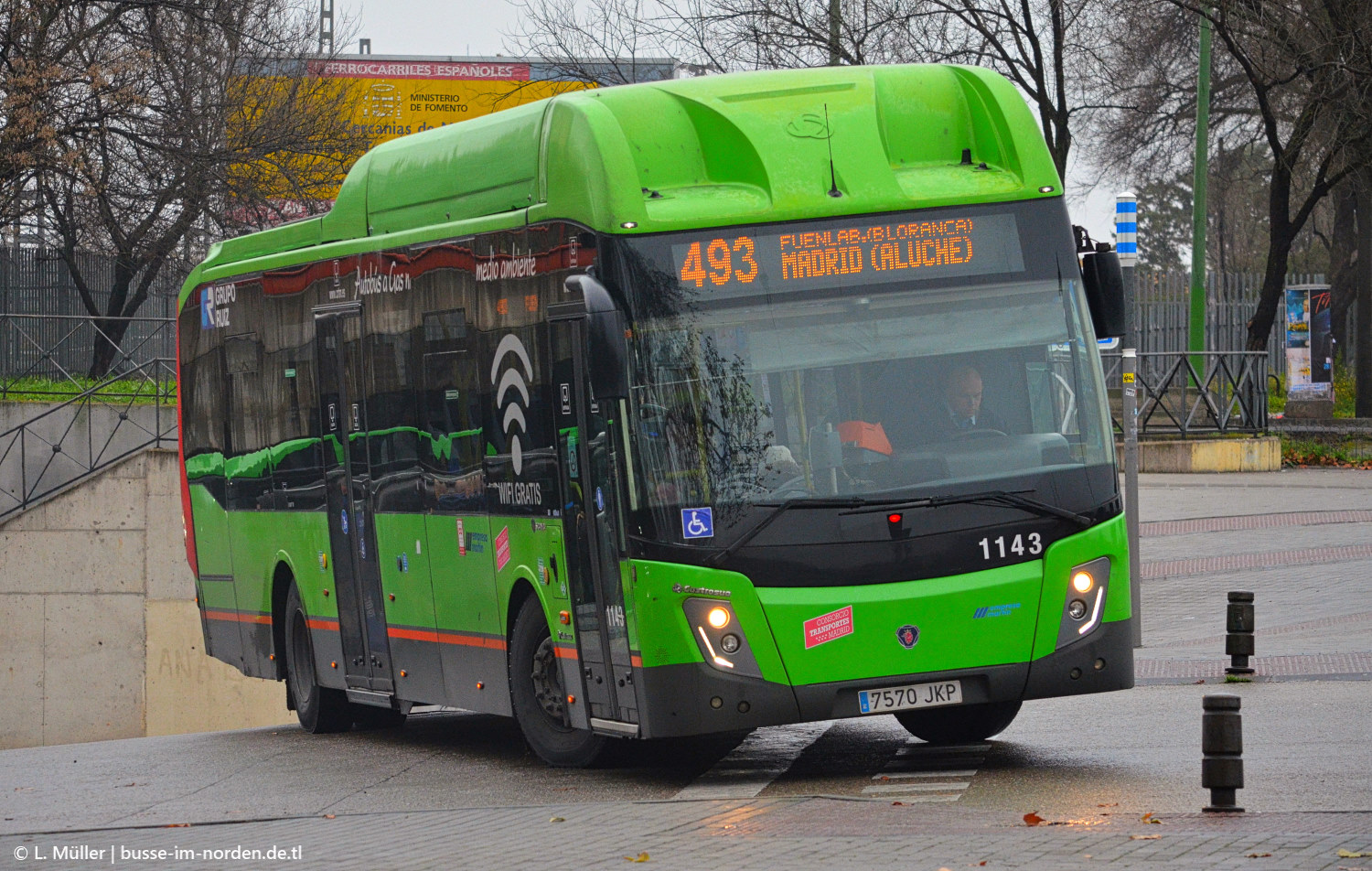Испания, Castrosua Magnus.E+ LE GNC 12.8 № 1143