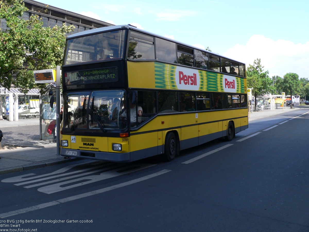 Берлин, MAN 592 SD202 № 3789
