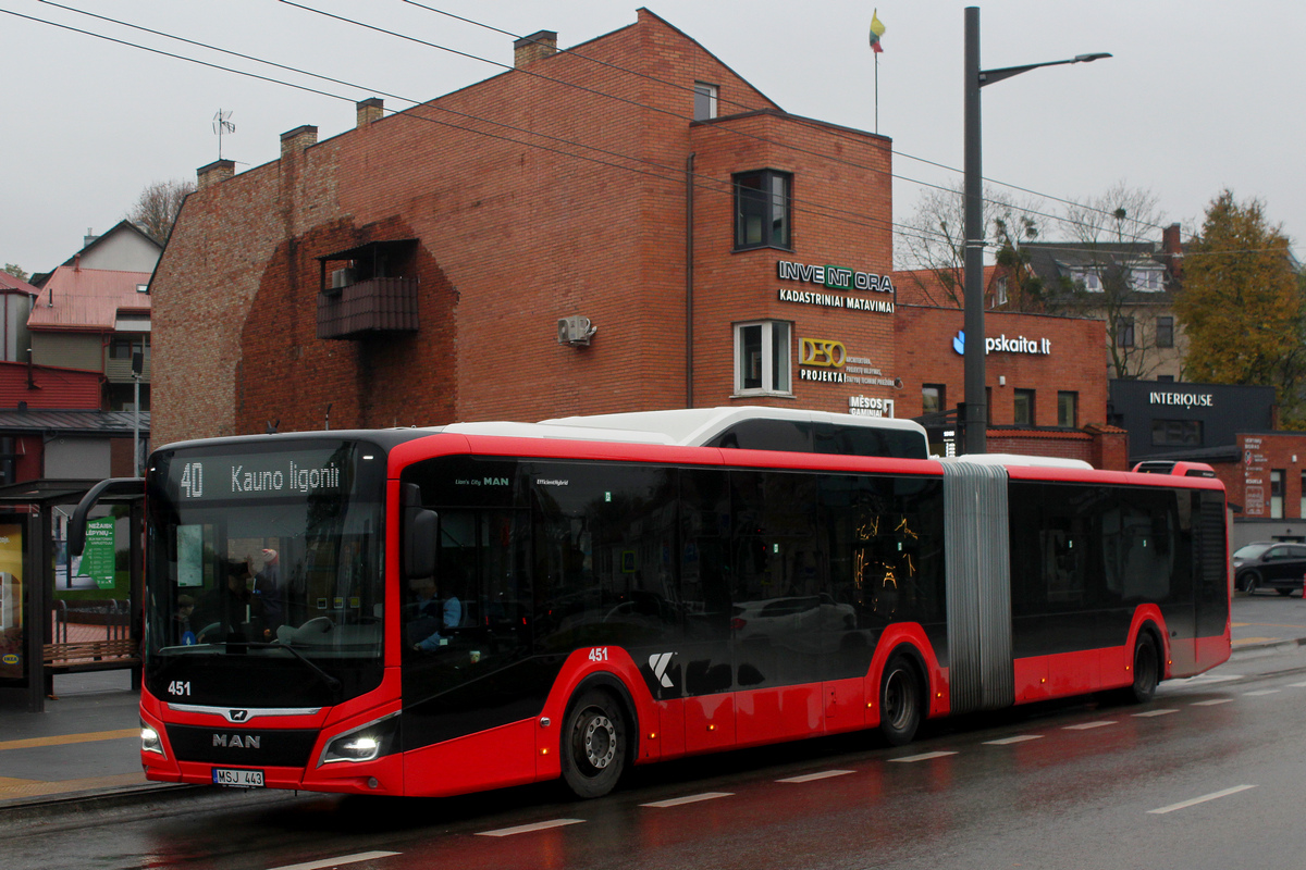 Литва, MAN 18C Lion's City 18 G NG320 EfficientHybrid № 451