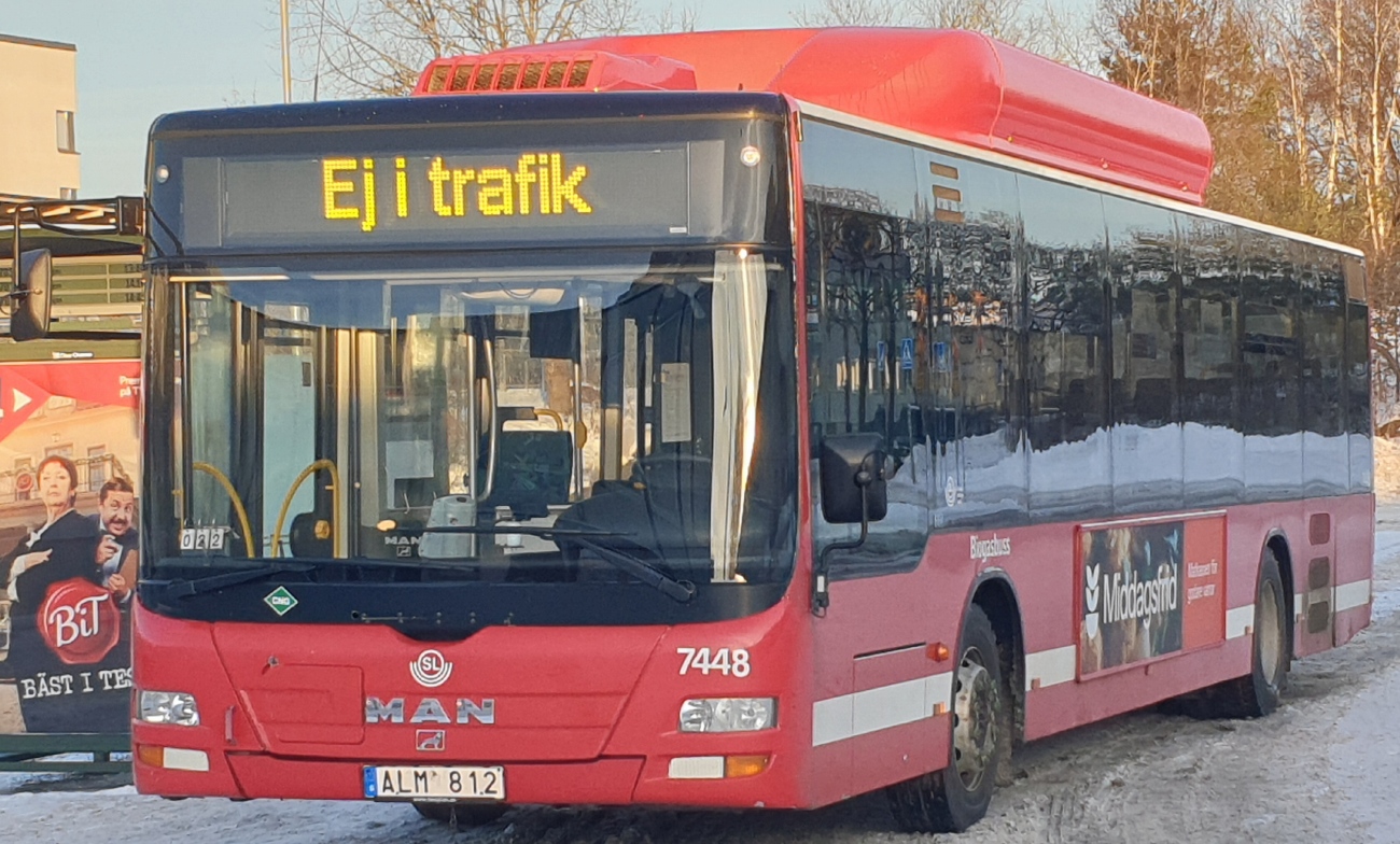 Швеция, MAN A21 Lion's City NL243 CNG № 7448