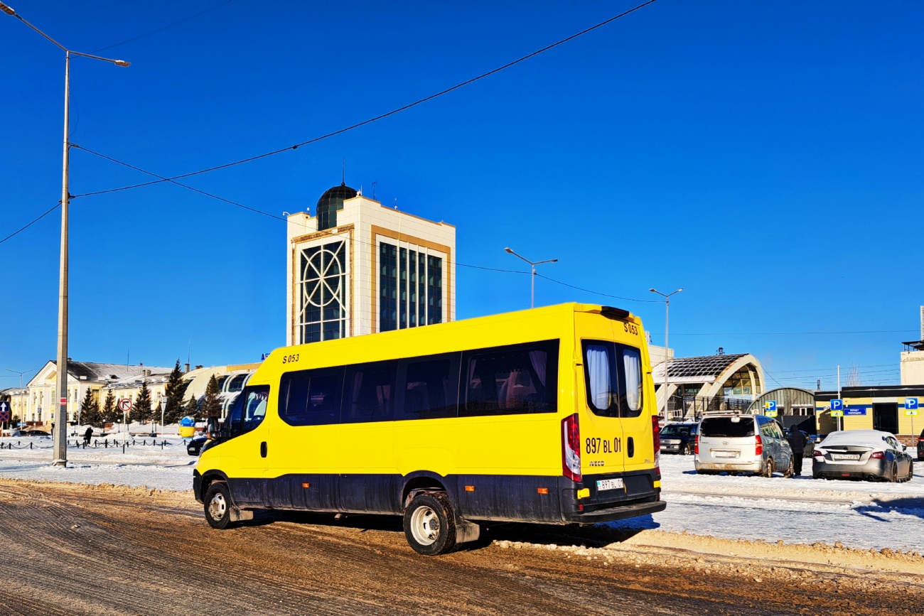 Астана, IVECO Daily 50C15V (СарыаркаАвтоПром) № S053; Астана — Автовокзалы, автостанции, конечные остановки Астана, IVECO Daily 50C15V (СарыаркаАвтоПром) № S053; Астана — Автовокзалы, автостанции, конечные остановки