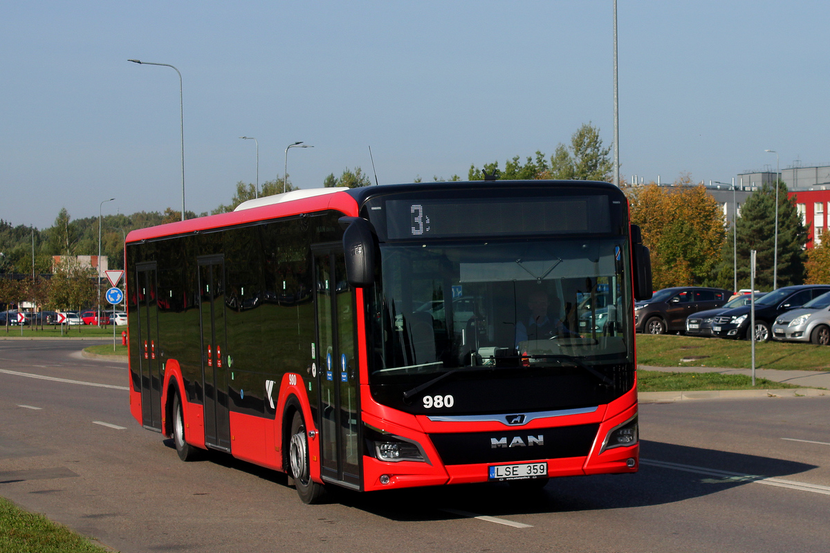Lithuania, MAN 12C Lion's City 12 NL330 EfficientHybrid # 980