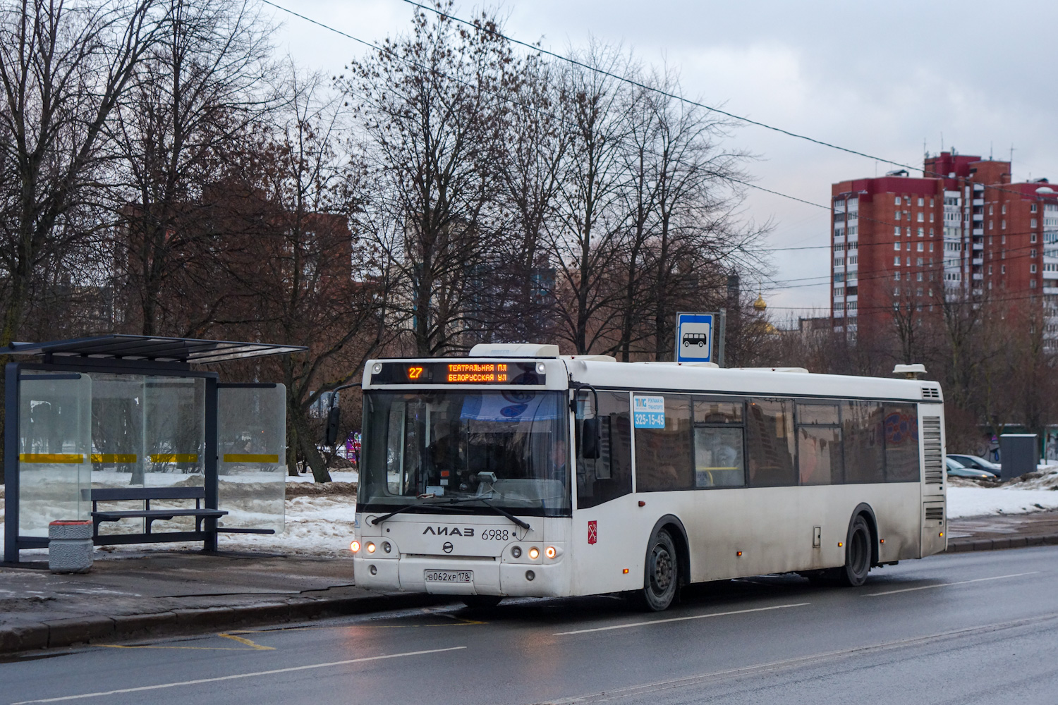 Санкт-Петербург, ЛиАЗ-5292.60 № 6988