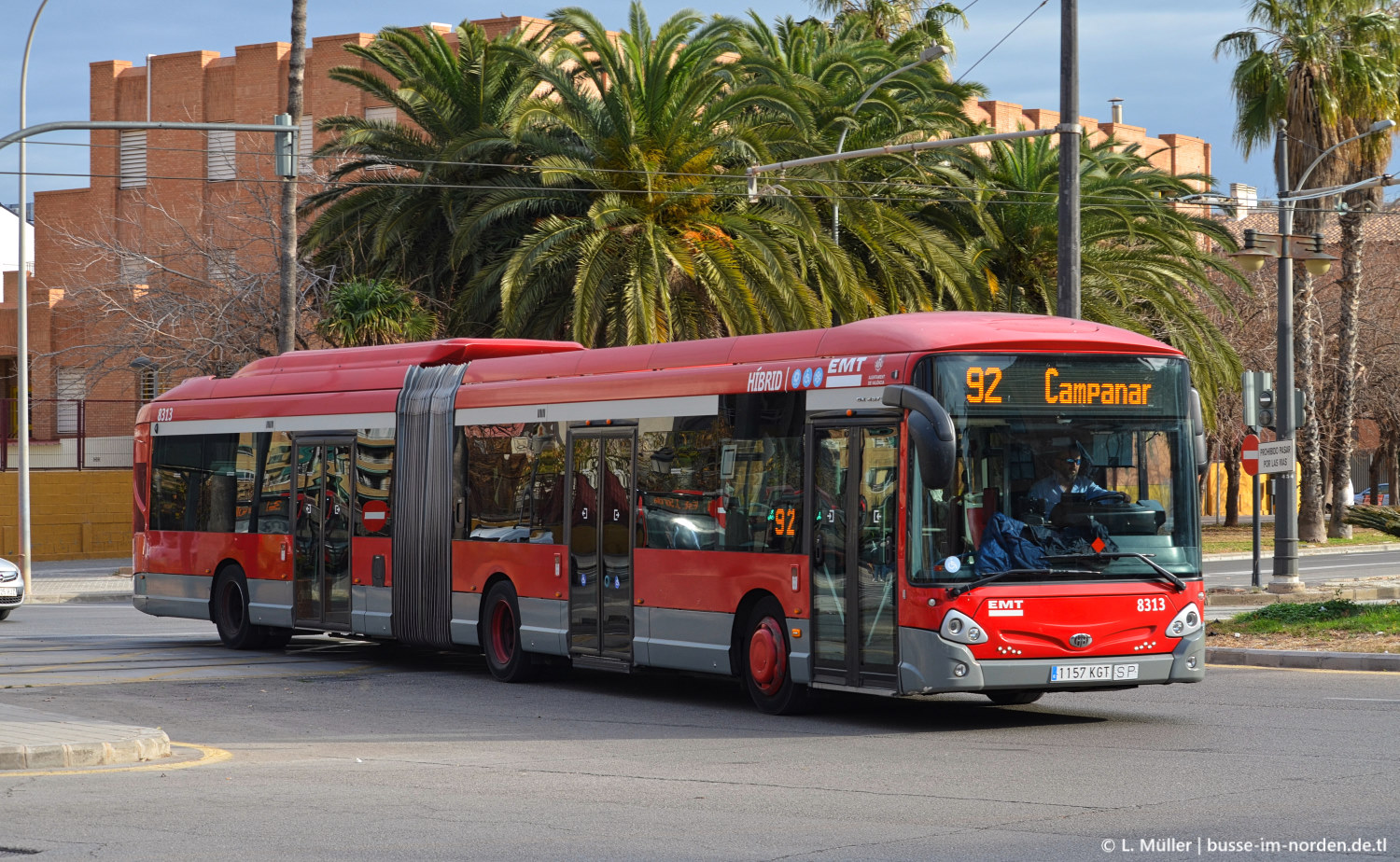 Hiszpania, Heuliez GX437 Hybrid Nr 8313