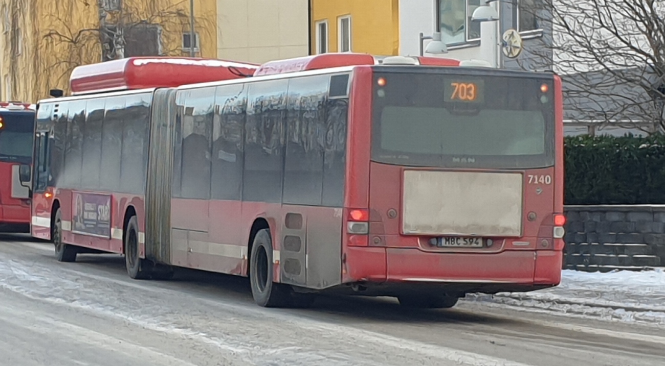 Швеция, MAN A49 Lion's City GL LE NG313-18,75 CNG № 7140