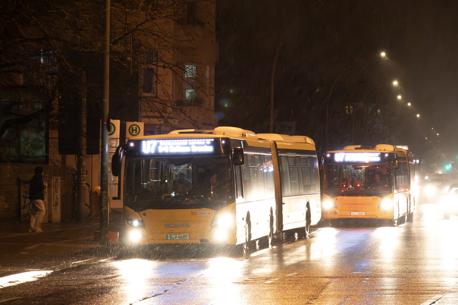 Берлин, Scania Citywide LFA № 4685; Берлин — SEV · U7 · Hermannplatz <> Britz-Süd · 14.01.2024 — 16.02.2024