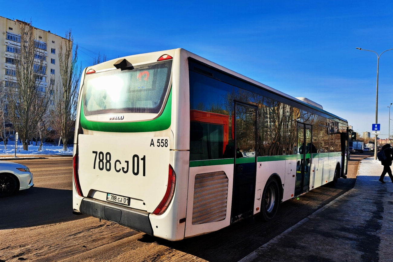 Астана, IVECO Crossway LE 13M (СарыаркаАвтоПром) № A558 Астана, IVECO Crossway LE 13M (СарыаркаАвтоПром) № A558