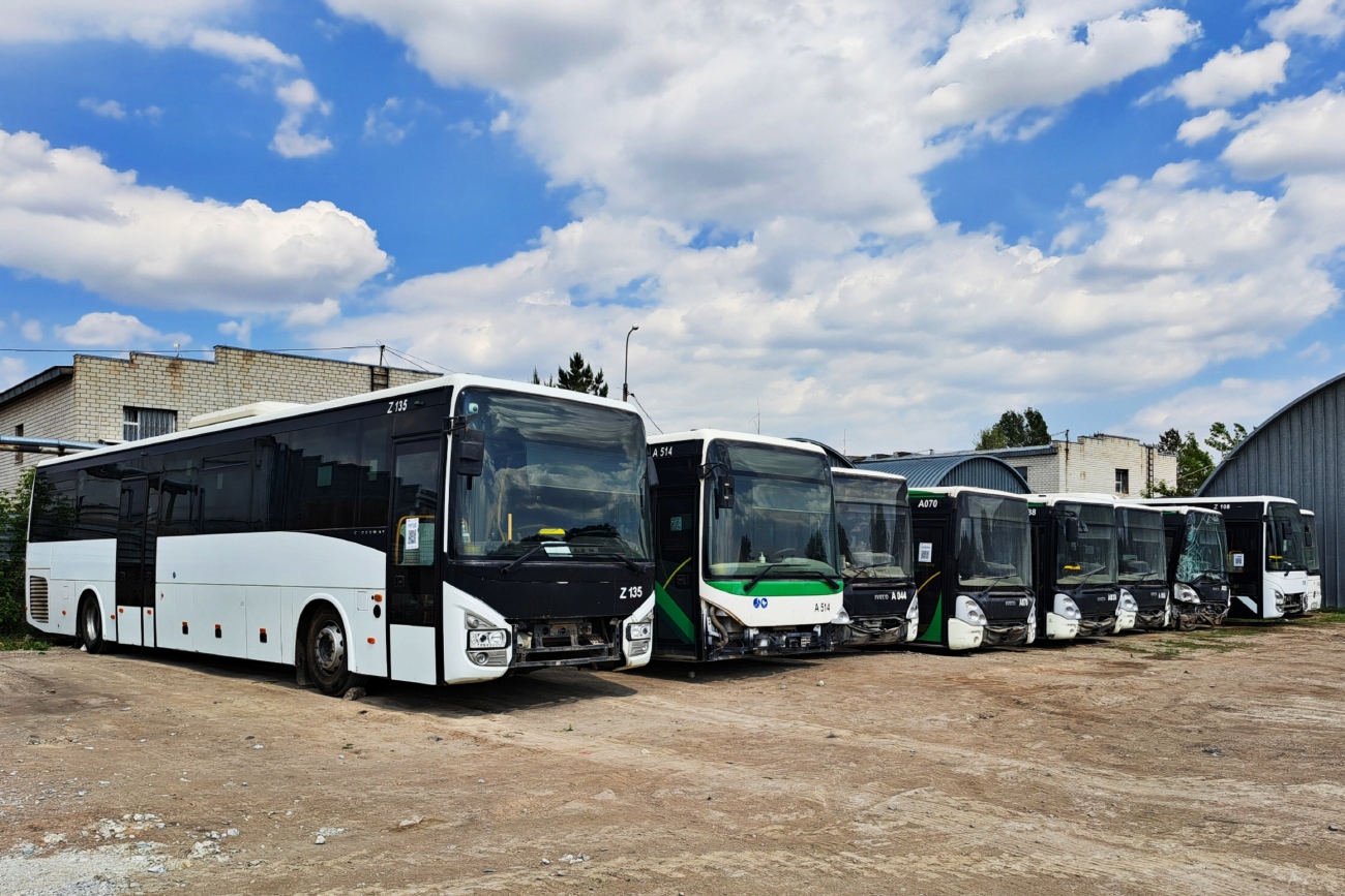 Astana, IVECO Crossway LINE 13M (SaryarkaAvtoProm) # Z135; Astana — Bus depot