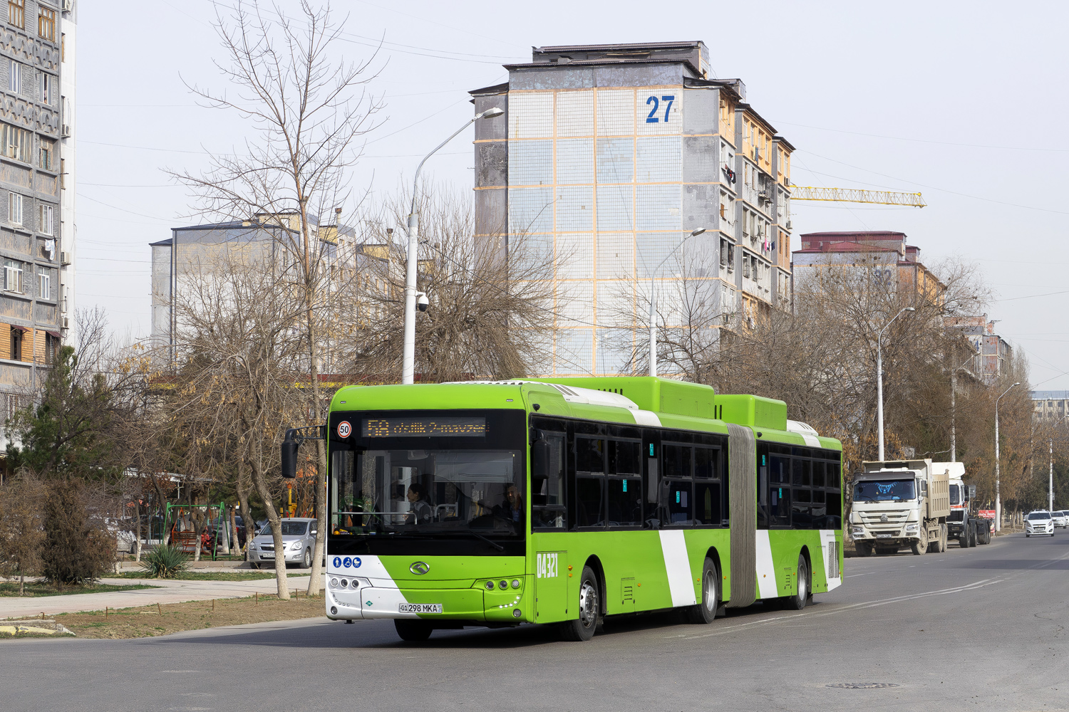 Узбекистан, King Long XMQ6180G № 04321