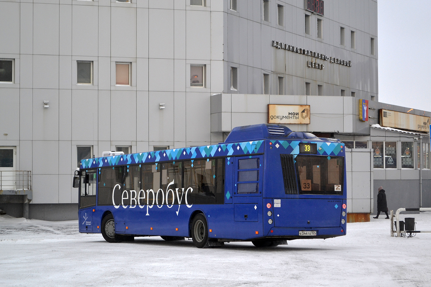 Красноярский край, МАЗ-203.047 № Е 344 ТО 124