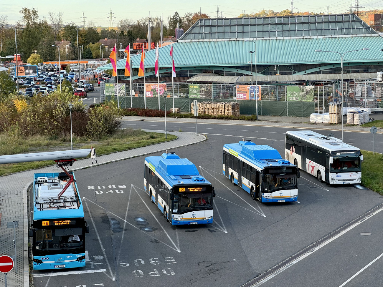 Чехия, Ekova Electron 12 № 5006; Чехия, Solaris Urbino III 12 CNG № 7140; Чехия, Solaris Urbino III 12 CNG № 7146; Чехия, IVECO Crossway LE LINE 12M № 64-0001